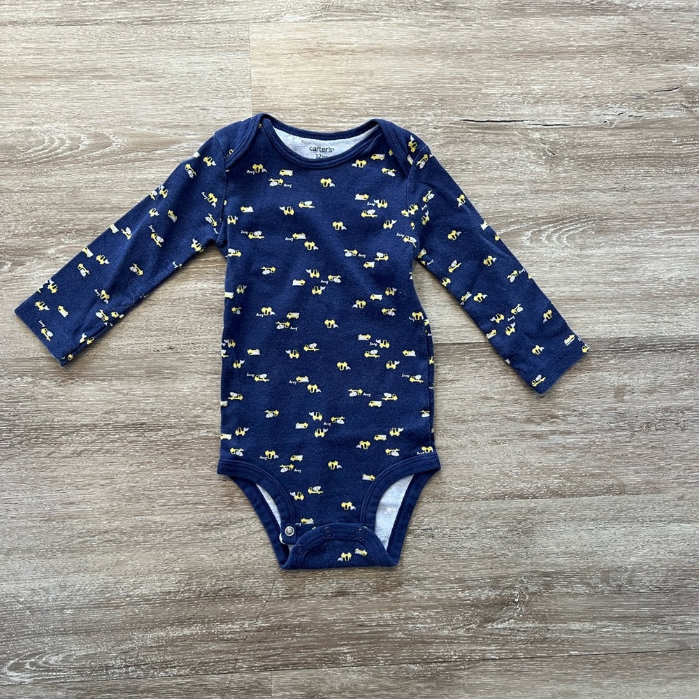 Carters Blue And Yellow Bodysuit With Nautical Charm